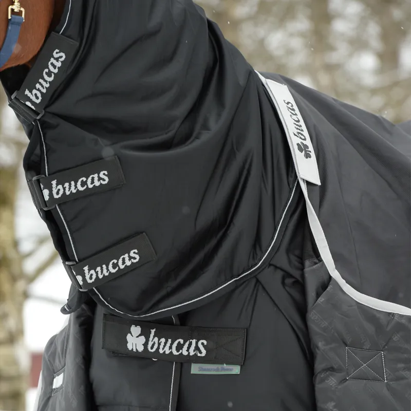 Bucas Shamrock Power Full Neck Cooler Rug - Black-3